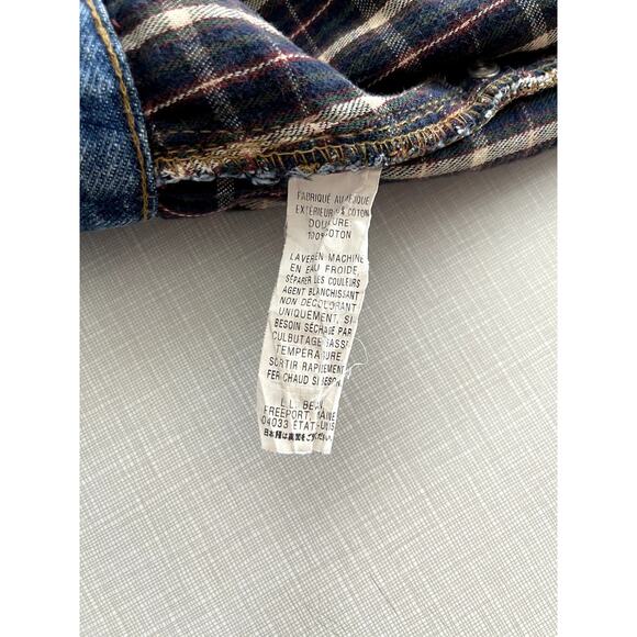 LL Bean 38x32 Relaxed Fit Jeans Cotton Flannel Lined Denim Durable Warm Winter - Picture 15 of 16